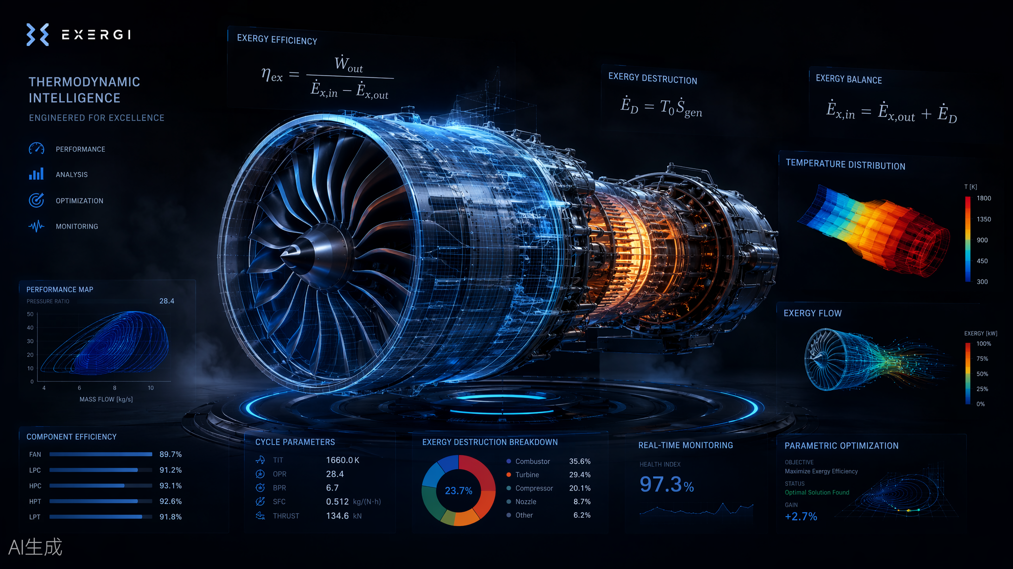 I built a jet engine exergy analyzer that runs entirely in the browser — no installs, no five-figu